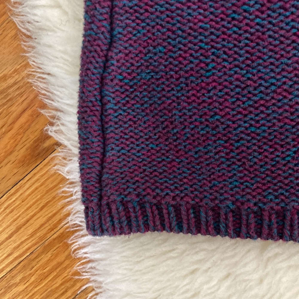NEW Relativity 100% Cotton Cable Knit Chunky Mockneck Half Zip Sweater Size L - Picture 7 of 9
